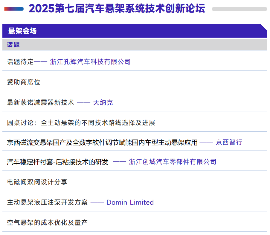 2025ATC上海汽车底盘展同期会议全揭秘：八大峰会、200+热点议题，邀您共赴行业盛会！
