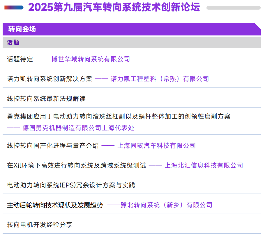 2025ATC上海汽车底盘展同期会议全揭秘：八大峰会、200+热点议题，邀您共赴行业盛会！