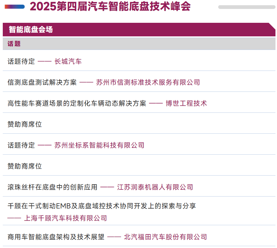 2025ATC上海汽车底盘展同期会议全揭秘：八大峰会、200+热点议题，邀您共赴行业盛会！