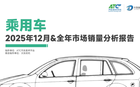 【免费领取】乘用车市场销量分析（2025 年12月 & 全年）