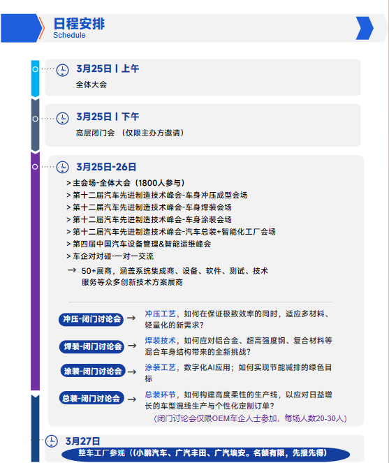 【揭秘整车工厂】3月26-27日,带你潜入 小鹏、广汽丰田、广汽埃安三大车企最核心车间
