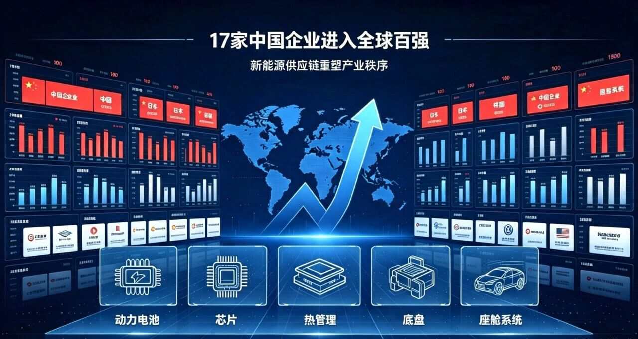 百强榜单大变天：中国汽零军团改写全球 Tier1 格局